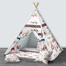 instababyrooms Dijital Baskılı Kızıldereli Çocuk Bebek Odası Oyun Çadırı Model: 1440