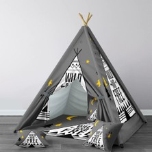 instababyrooms Dijital Baskılı Kızıldereli Çocuk Bebek Odası Oyun Çadırı Model: 056