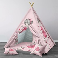 instababyrooms Dijital Baskılı Kızıldereli Çocuk Bebek Odası Oyun Çadırı Model: 1427