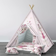 instababyrooms Dijital Baskılı Kızıldereli Çocuk Bebek Odası Oyun Çadırı Model: 085