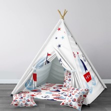 instababyrooms Dijital Baskılı Kızıldereli Çocuk Bebek Odası Oyun Çadırı Model: 028