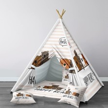 instababyrooms Dijital Baskılı Kızıldereli Çocuk Bebek Odası Oyun Çadırı Model: 010