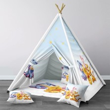 instababyrooms Dijital Baskılı Kızıldereli Çocuk Bebek Odası Oyun Çadırı Model: 1328