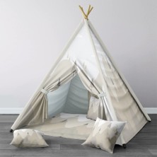 instababyrooms Dijital Baskılı Kızıldereli Çocuk Bebek Odası Oyun Çadırı Model: 1362