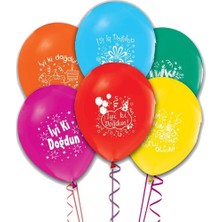 Vipfoni Iyiki Doğdun Baskılı Balon 10 Adet