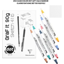 Zig Clean Color Dot Çift Uçlu Marker Clairefontaine Defter