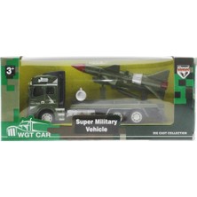 MEGA Sürtmeli Die Cast Metal Füze Rampalı Askeri Kamyon