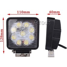 Atreus Araç Spot LED Sis Farı 12V 27W 4” Drl Lamba Tekne 4x4 Offroad Atv Kamyon Truck 4WD