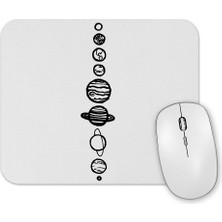 Baskı Dükkanı Gezegenler 01 Mouse Pad