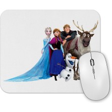 Baskı Dükkanı Elsa Kristoff Anna Olaf Film Frozen Mouse Pad