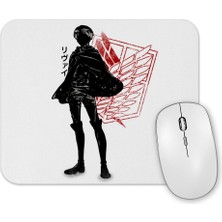 Baskı Dükkanı Attack On Titan Crimson Levi Mouse Pad