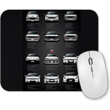 Baskı Dükkanı History Nissan Gtr  V2 Specs Mouse Pad