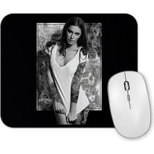 Baskı Dükkanı Tattoo Girl Mouse Pad