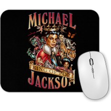 Baskı Dükkanı Music King Of Pop Mıckael Jackson Mouse Pad