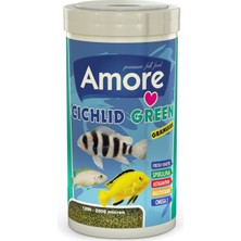 Rose Discus 3 kg Kova + Amore Cichlid Green 1000ML Kutu Akvaryum Balık Yemi