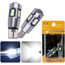 Waxen T10 Park Plaka Tavan Iç Aydınlatma Ampul 10 Led W5W 194 Dipsiz 6500K Beyaz