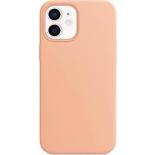 Microsonic Apple iPhone 12 Mini Kılıf Liquid Lansman Silikon Rose Gold