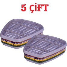 3m 6059 Abek1 Asit Amonyak Gazı ve Buhar Filtre 5'li