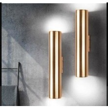 mylights Parlak Gold Parlak Altın LED Çift Yön LED Aplik