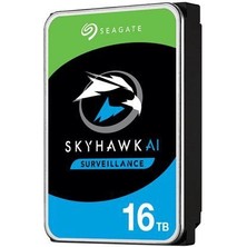 Seagate Skyhawk Aı 16 Tb 7200RPM 256MB Sata3 550TB/Y Rv 7/24 (ST16000VE002)