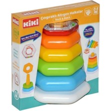 Yk Store Bebeğimin Ilk Oyuncakları 4'lü Set Eğitici Oyuncak Bultak Halka Puzzle Kule Oyunu Geometrik Şekiller