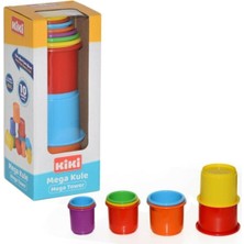 Yk Store Bebeğimin Ilk Oyuncakları 4'lü Set Eğitici Oyuncak Bultak Halka Puzzle Kule Oyunu Geometrik Şekiller