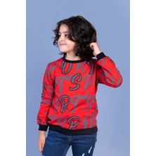 Toontoy Kids Toontoy Erkek Çocuk Komple Baskılı Sweatshirt