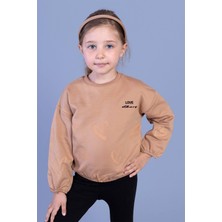 Toontoy Kids Toontoy Kız Çocuk Nakışlı Büzgü Detaylı Sweatshirt