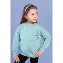 Toontoy Kids Toontoy Kız Çocuk Baskılı Kanguru Cepli Sweatshirt