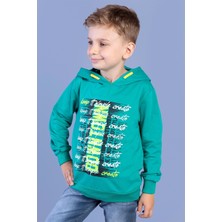 Toontoy Kids Toontoy Erkek Çocuk Kapüşonlu Baskılı Sweatshirt