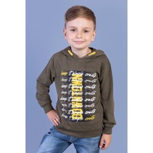 Toontoy Kids Toontoy Erkek Çocuk Kapüşonlu Baskılı Sweatshirt