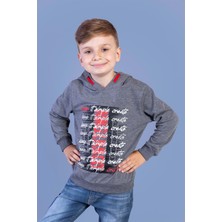 Toontoy Kids Toontoy Erkek Çocuk Kapüşonlu Baskılı Sweatshirt