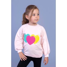 Toontoy Kids Toontoy Kız Çocuk Popıt Desenli Sweatshirt