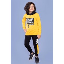 Toontoy Kids Toontoy Erkek Çocuk Kapüşonlu Baskılı Eşofman Takımı