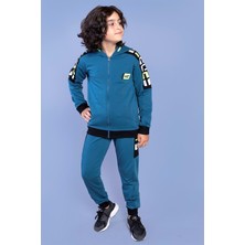 Toontoy Kids Toontoy Erkek Çocuk Kapüşonlu Garni Detaylı Eşofman Takımı