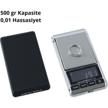 Dijital Hassas Cep Terazisi Tartı 500 G Digital Scale 0,01 Hassas