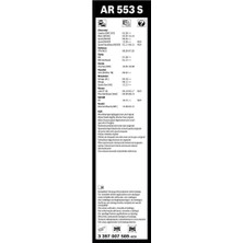 Bosch Aerotwin Silecek Seti - [550/340 Mm] Hyundaı Getz (2002 - 2009) [Tb]  - AR 553 S