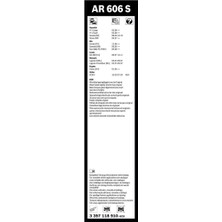 Bosch Aerotwin Silecek Seti - [600/500 Mm] Kıa Sorento (2009 - 2021) [Xm] - AR 606 S