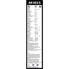 Bosch Aerotwin Silecek Seti - [650/400 Mm] Nıssan X-Trail (2014 - 2021) [T32;T32R; T32Rr] - AR 653 S