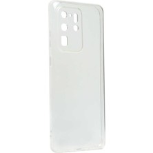 Mobaxaksesuar Samsung Galaxy S20 Ultra Kılıf Kamera Korumalı Şeffaf Kapak