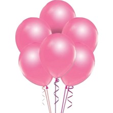 Vipfoni Metalik Balon Pembe 10 Adet