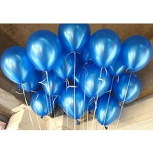 Vipfoni Metalik Balon Mavi 10 Adet