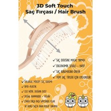 Mıxup 3d Soft Touch Saç Fırçası Turuncu