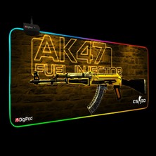 Digipod RGB Gaming  Oyuncu Mousepad RGB AK47  70 X 30  Kaymaz Taban 4mm Kalınlık