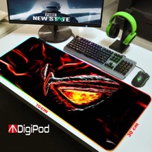 Digipod Rgb Oyuncu Mousepad Rgb Gaming Oyuncu Mouse Pad Kaymaz Taban  70 x 30