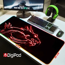 Digipod Rgb Oyuncu Mousepad Rgb Gaming Oyuncu Mouse Pad Kaymaz Taban  70 x 30