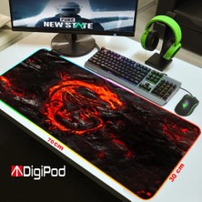 Digipod Rgb Oyuncu Mousepad Rgb Gaming Oyuncu Mouse Pad Kaymaz Taban  70 x 30