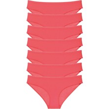 Royaleks 7 Adet Süper Eko Set Likralı Kadın Slip Külot Fuşya
