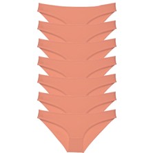 Royaleks 7 Adet Süper Eko Set Likralı Kadın Slip Külot Pudra