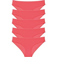 Royaleks 5 Adet Süper Eko Set Likralı Kadın Slip Külot Fuşya